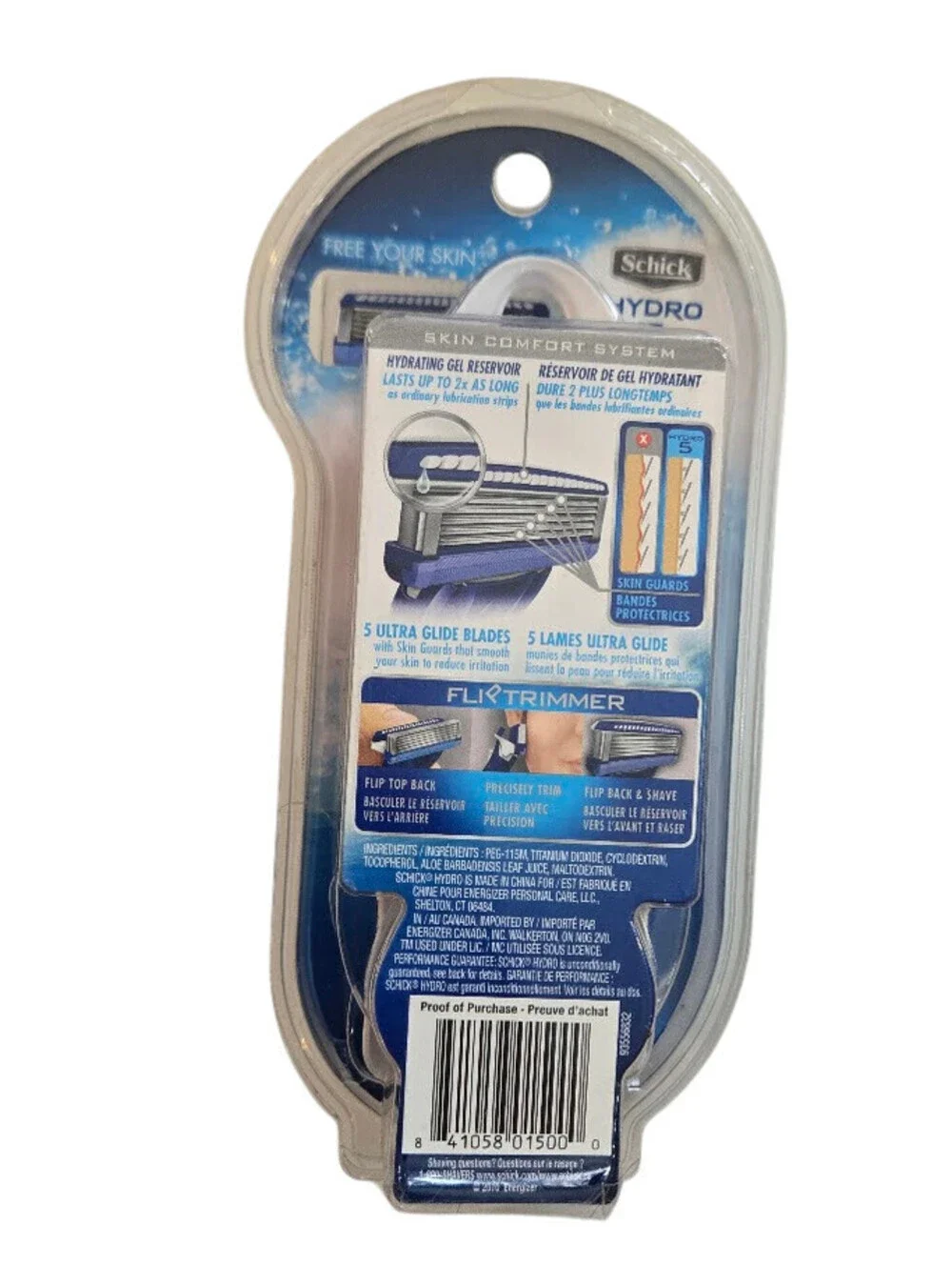 Schick packs hydro
